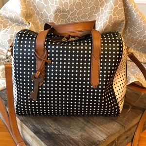 Fossil polka dot bag